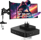SABRENT Thunderbolt 4 Docking Station with Monitor Desk Mount, Gas-Lift Arm, 4 USB Ports, UHS-II Card Reader, Gigabit Ethernet, HDMI, DisplayPort, 8K/4K, VESA Mount for Monitors up to 32” (DS-T4WA)