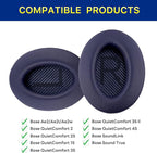 Replacement Ear Pads for Bose QuietComfort 35 (QC35) & Quiet Comfort 35 II (QC 35 ii) Headphones, EarPads Cushions with Noise Isolation Memory Foam, Softer Protein Leather, Added Thickness