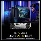 Addlink A95 8TB M.2 SSD Storage Expansion for PS5 Consoles with Heatsink, up to 7000 MB/s, Internal Gaming SSD -2280 PCIe NVMe Gen4X4 3D TLC with Dram NAND SSD Made in Taiwan