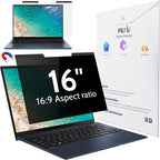 Magnetic Laptop Privacy Screen 16"&16.1" for 16:9 Computer Monitor, Removable Anti Glare Protector Blue Light Filter Shield Compatible with Lenovo Hp Dell Acer Asus Thinkpad Envy Xps