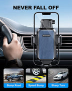 2025 Upgrade Car Phone Holder Mount, Universal Window Cell Phone Car Mount for Dashboard Windshield, Car Dash Mount Mobile Holder for iPhone, Samsung, Nokia, LG and All Android Smart Phones