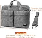 KINGSLONG 15.6 inch Laptop Shoulder Bag, Slim Shockproof Computer Sleeve Notebook Ultrabooks Carrying Case Handbag Cover Fit for Acer Asus Dell Lenovo HP Toshiba, Gray