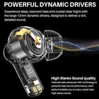 TOZO Hybrid Active Noise Cancelling Wireless Earbuds with 6 Mics AI Clear Call Ear Buds 55H Playtime with LED Display 32 Preset EQs via APP Bluetooth 5.3 IPX8 Waterproof in Ear Headphones
