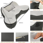 XWZO Lap Desk for Laptop with Cushion, Arm Rest Gaming and Reading Pillow，Laptop Desk Pillow with Anti Slip and Storage Functions with Eye Mask Included for Bed Couch Sofa Home Office