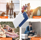 [2 Pack] Portable Charger Power Bank 10000mAh,Ultra Slim Portable Phone Charger with Dual USB Outputs,Backup Charging External Battery Pack Compatible with iPhone 15/14/13/12/11,Android etc-Blue+White