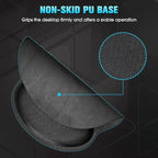 Yunsailing 8 Pack Ergonomic Mouse Pad with Wrist Rest Support Gel Memory Foam Mouse Pad Comfortable Computer Mouse Pad for Laptop Pain Relief Mousepad for Laptop, Computer, Gaming (Solid Black Style)