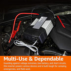 Amazon Basics 1000W Car Power Inverter - 12V to AC 110V, 13.81 x 7.44 x 3.07 inches