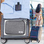 SELLYFELLY Travel Electronics Organizer Portable Cable Organizer Bag for Storage Electronic Accessories Case for Cord,Phone,Charger,Flash Drive (Gray)