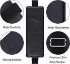 Wisdompro Adjustable Elastic Band Pen Holder, 2 Packs PU Leather Pencil Holder, Pen Sleeve Pouch, Fits for 8" to 11.5" Hardcover Journals, Notebooks, Planners, iPad