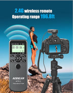 AODELAN Wireless Camera Timer Shutter Remote, Timelapse Intervalometer Shutter Remote Release Control for Sony A9 a7 a7III 7RIV ZV-1 a6000 a6400 a6600 RX10 IV; Replaces Sony RM-SPR1