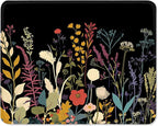 ITNRSIIET Mouse Pad with Stitched Edge Premium Textured Smooth Precise Operation Waterproof Washable Non-Slip Rubber Base Desktop Protection Mat, 10.2×8.3×0.12 inches, Pretty Flowers Plants