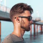 LUDOS Clamor Wired Earbuds in-Ear Headphones, 5 Years Warranty, Earphones with Microphone, Noise Isolating Ear Buds, Memory Foam for iPhone, Samsung, School Students, Kids, Women, Small Ears - Brown