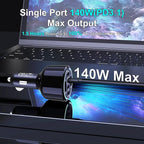 CHIPOFY 300W USB C Car Charger, 6 Ports (4 USB C + 2 USB A) - PD3.1 140W PPS 45W QC 60W Super Fast Charging Car Adapter for MacBook Laptop, iPhone 16 15 Pro Max, iPad, Galaxy S25/S24 Ultra etc