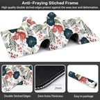 Watercolor Flowers Desk Mat,Large Colorful Floral Gaming Keyboard Mouse Pad,Non-Slip Rubber Base Desk Pad Thick Stitched Edges Waterproof Mousepad Mouse Mat 31.5"x11.8"