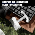 KEMOVE P11 4-Key Keycap Puller - Custom Gaming Mechanical Keyboard Cleaning and Removal Tool, Made with PC and 420 High-Carbon Stainless Steel, Suitable for Standard Layout Keyboards (White)
