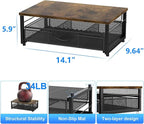 gianotter Computer Monitor Stand Riser, office organizer with Drawer, Office Organizers Storage for Classroom Office Supplies (Wood)