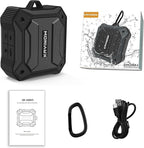 Small Shower Speaker Supports TWS Stereo Pairing and Hands-Free Calling, Loud, IPX7 Waterproof Wireless Bluetooth Speaker, 12H Playtime, Suitable for Home Bathroom, Outdoor Travel, Beach
