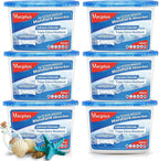 Vacplus Moisture Absorbers 6 Pack, 10.5 Oz Portable Humidity Absorber Boxes for Your Bathroom, Closet & Car, Dehumidifier with Ocean Fragrance, Light Blue