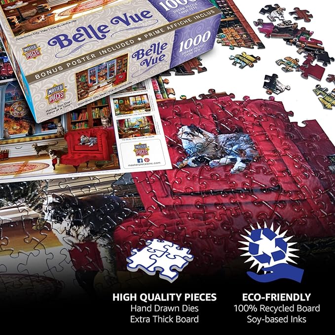 Baby Fanatics MasterPieces 300 Piece EZ Grip Jigsaw Puzzle - Feathered Reflections - 18"x24"