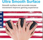 American Flag XXL Extended Mouse Pad, Patriot Large Laptop Pad, Waterproof, Non Slip, Gaming Office and Home Stitching Edge Table Pad 35.4 x 15.7 x 0.12 Inches
