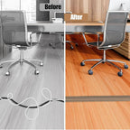 Floor Cord Cover Self Adhesive Cord Hider,10FT Cable Management, Extension Strip Protector for Wires, Prevent Cable Trips for Offices, Gyms, Exhibitions Cavity:0.39"(W) x0.27(H) Woodsmokedbrown