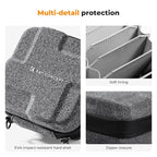 K&F Concept 10 in 1 Lens Filter Case, Hard Shell Camera Filter Pouch Up to 82mm with Hand Strap, Waterproof Camera Lens Filter Storage Wallet for ND UV CPL Filter Pouch