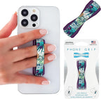 LOVEHANDLE Universal Phone Grip for Smartphones & Mini Tablets - Phone Holder for Hand - Wireless Charging Compatible - Made in The USA - Island Daydream