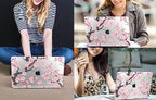 CISSOOK Hard Shell Case for MacBook Air 13 Inch A2337 M1 A1932 A2179 2021 2020 2019 2018 Released, Cherry Floral Beauty Cover with Keyboard Cover + Screen Protector for 2021 Air 13-Cherry Blossoms