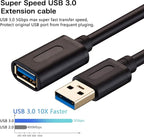 Tan QY USB 3.0 Extension Cable 6Ft, USB 3.0 High Speed Extender Cord Type A Male to A Female for PlayStation, Xbox, USB Flash Drive, Hard Drive, Card Reader,Scanner,Printer,Keyboard(6Ft/1.8M)