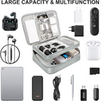 Electronic Organizer Travel Case, Travel Cord Organizer Case Portable Waterproof Cable Organizer Bag for Charger, Cord, USB, Power Bank, Earphone