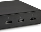 Amazon Basics Thunderbolt4/USB4 Docking Station, 3X Downstream TBT4 (Dual Display), 1xUSB A 3.1, Black, ‎4.76 x 2.84 x 0.86 inches