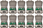 Outdoor Ethernet Surge Protector (10 Pack) PoE+ Gigabit - Gas Discharge Tube GDT -Wall Mount -RJ45 Lightning Suppressor -LAN Network CAT5/CAT6 Thunder Arrestor -GbE 1000 Mbps Protection- Tupavco TP303