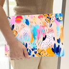 TWOLSKOO Compatible with M4 MacBook Air 13.6 inch Case 2025-2022 Release M4 A3240 M3 A3113 M2 A2681, Plastic Hard Shell & Keyboard Cover & Type C Adapter & Screen Protector, Bright Abstract Florals