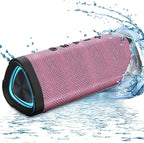 Vanzon Bluetooth Speakers V40 Portable Wireless Speaker V5.0 with 24W Loud Stereo Sound, TWS, 24H Playtime & IPX7 Waterproof, Suitable for Travel, Home&Outdoors-Pink