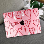 MEEgoodo Case for MacBook Pro 13 inch Case 2022 2021 2020 New A2338 M2/M1 A2251 A2289, Laptop Hard Shell with Keyboard & Camera Cover Compatible with 13 inch MacBook Pro, Heart with White Wings