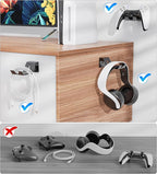 OIVO Controller & Headset Wall Mount Holder Stand, Foldable Headphone Stand, Gaming Controller Holder Hanger Hook, Universal Storage Organizer Controller/Earphone/Game Accessories-6 Packs