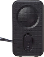 Amazon Basics Computer Speakers for Desktop or Laptop PC, AC-Powered (US Version), Black