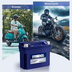 TYKOOL YT12B-BS, 3X Cranking Amps,Lithium LiFePO4 Motorcycle Battery, 12V 6Ah, 360CCA,Powersports Battery, Compatible for Ducati,Kawasaki 1000cc,Triumph 865cc,Yamaha 600cc,1000cc,Piaggio Vespa Scooter