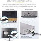 StarTech.com USB-C Docking Station (10-in-1, USB4), Up to 100W Charging for Laptop, 40Gbps Data Transfer, 2.5Gb Ethernet, Single 8K, Dual 4K Display, 6X USB (Not MacOS Compatible)