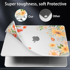 for MacBook Pro 16 inch Case 2021 2022 2023 2024 Release A3186 A3403 M4 A2991 M3 A2780 M2 A2485 M1 Pro/Max, Hard Shell Case with Screen Protector & Keyboard Cover, Spring Flowers