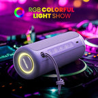 MIATONE Portable Bluetooth Speaker 36W Stereo Sound Bass Boost, 24H Playtime, Bluetooth 5.3 TWS Pairing Girl Friend Gifts for Woman(Purple)
