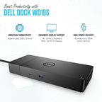 WD19S Docking Station Dual Monitor Bundle - Dock Station with 180W + USB Type-C + HDMI+ Dual DisplayPort - Ultimate Laptop Docking Station