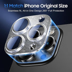 UniqueMe 3 Packs Compatible for iPhone 14 Pro Max/iPhone 14 Pro Camera Lens Protector Acrylic [Not Glass],[Case Friendly][Scratch-Resistant][Night Shooting Mode]-Glitter Black