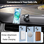 Designed for iPhone 15 Case Compatible with Magsafe Cover Camera Lens Protector Military Grade Protection Shockproof Soft TPU Slim Magnetic Phone Case for iPhone 15 Blue