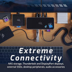 OWC 11-Port Thunderbolt 5 Docking Station, 2.5GbE, SD/Micro-SD Card Reader, Audio in/Out Jack, USB 3.2 Type-A Ports, 140W Power Delivery