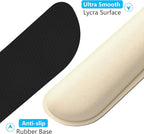 Dapesuom Enlarge Keyboard Wrist Rest, Memory Foam Keyboard Wrist Cushion for Computer Desk Mats Support, Typing Pain Relief Ergonomic Mouse Pad Rests with Non-Slip Base for Gaming Laptop, Navajo White