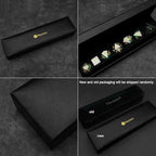 Haxtec DND Dice Set Black Sharp Edge Resin Dice with Dice Case Iridecent D&D Dice for RPG Compatible with Dungeons and Dragons DND Gift-Black Galaxy