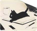 Funny Mouse pad Square Cute Mouse Mat for Wireless Mouse Small Office Computer Mousepad for Desk Mat Laptop with Non-Slip Rubber Base (Cats)
