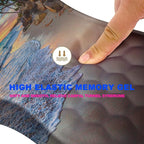 Mouse Pad Wrist Support, Ergonomic Mouse Pad with Massage Dot, Comfortable Computer Mouse Pad for Laptop, Wrist Rest Pain Relief Mousepad with Non-Slip PU Base for Office & Home, 12 x 8 in