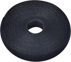 Pasow fastening tape Cable Tie Double Side Nylon Power Wire Management 3/4Inch 1 Roll Hook (10 Yards, Style 2)
